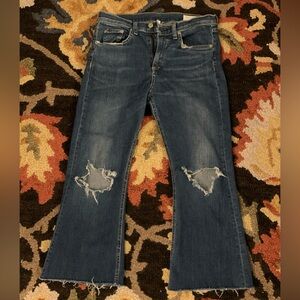 rag & bone Flare Wide Leg Jeans